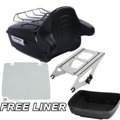 King Pack Trunk Pad Mount Rack Plate For Harley Tour Pak Touring Models 14-24 US