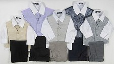 Four 4 Piece Waistcoat Suit