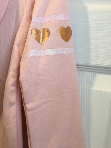 NEU Btween rosa "Love Is All You Need" Hi-Low Hoodie Mädchen Größen 5 & 6 B - Bild 6 von 6