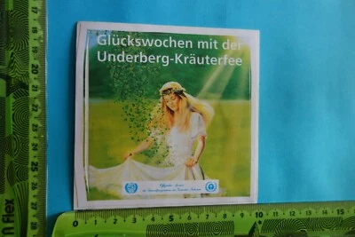 Alter Aufkleber Getränke Bier Kräuterlikör UNDERBERG Kräuterfee - Bild 1 von 2