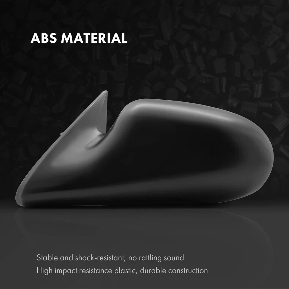 Espejo retrovisor eléctrico izquierdo con 3 pines texturizados no plegables para Nissan Sentra 1995-1999 200SX Foto 3 de 4