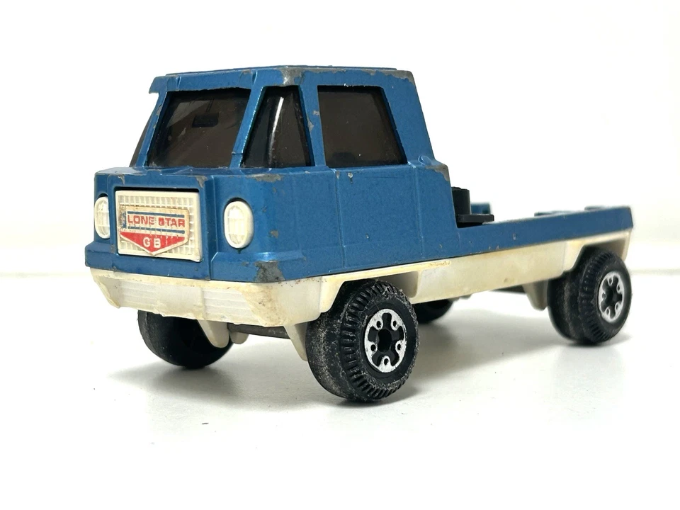 Camión de recuperación Lone Star Kings of the Road juguete azul blanco diecast vintage años 70 Foto 2 de 4