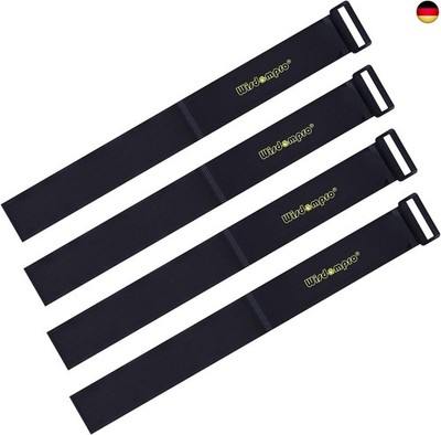Wisdompro Klett Kabelbinder Schwarz 4 Stück, Klettband Kabelbinder 