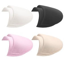 Cuyacili 4 Pairs Set-in Shoulder Pads Sewing 4pair, Black White Pink Skin