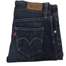 LEVI'S Womens 509 Blue Low Skinny Stretch Jeans Size 7 Hemmed Good Condition
