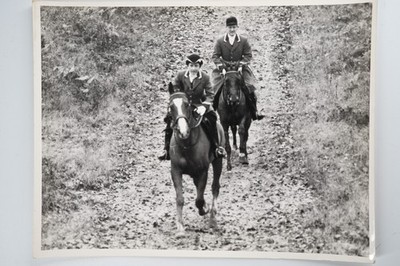 PHOTO Argentique	France	chasse à courre vénerie cheval	18X24cm	1960