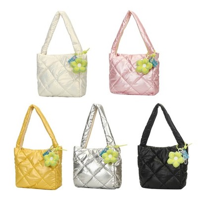 Tote Bag Large Capacity Trendy Shoulder Bag for Girl Women Versatile Lady Purse