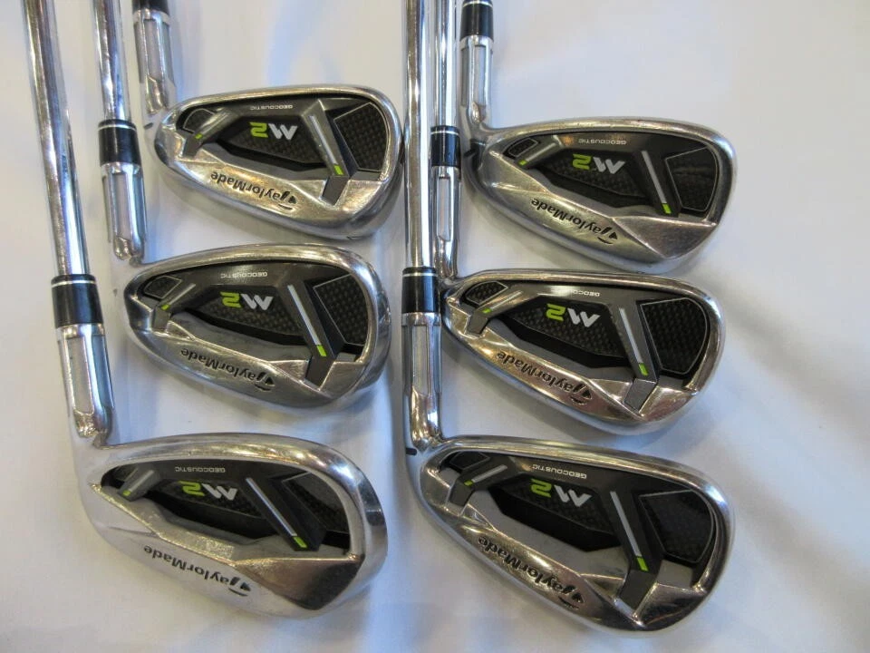 TaylorMade M2 2017 Iron Set 5-PW with Iomic Grips RH Regular Flex Used - Image 3 of 4