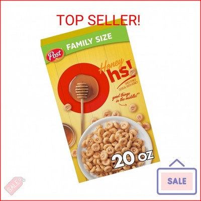 Honey Ohs! Cereal, Crunchy Sweetened Corn, Oats and Rice Os, Family Size Breakfa