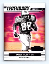 2021 Panini Contenders Draft Picks #20 Randy Moss Legendary Contenders Purple