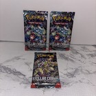 Pokémon TCG Stellar Crown Booster Bundle: 3 Factory Sealed Packs