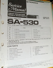 PIONEER SA-530 Amplifier Service Manual Original HSQ