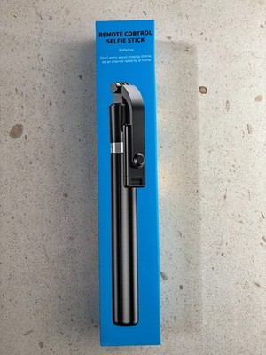TINKSEN Remote Control Wireless Selfie Stick Tripod 360° Rotation Black