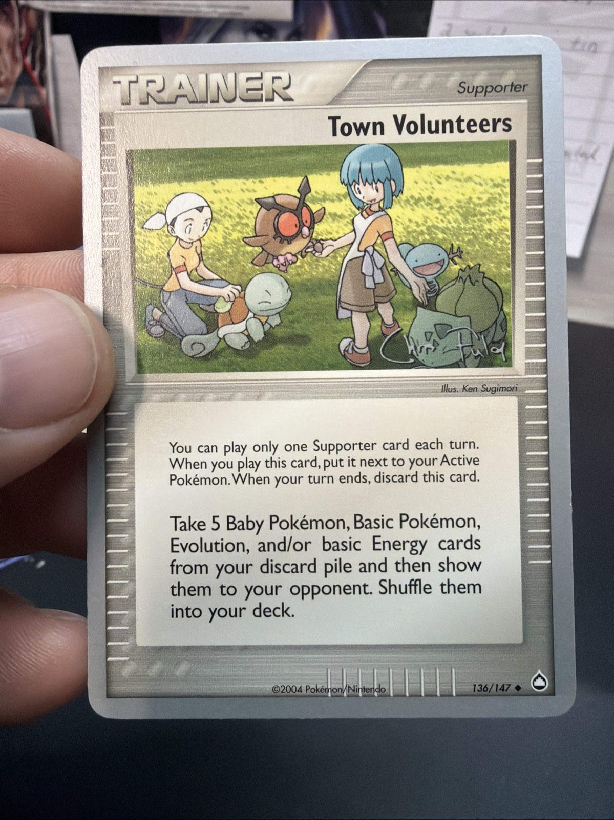 Pokémon 2004 World Championship Town Volunteers Trainer Card 136/147