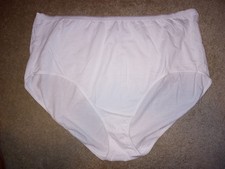 HANES 1 Pair JMS Just My Size PLUS Women's WHITE Underwear SIZE 14 Cotton BRIEFS