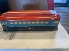 Vintage Tin Pullman Car With Wooden Wheels By Wolverine