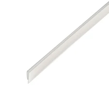 Outwater Plastic J Channel Fits Material 1/64 Inch Thick Clear PVC Cap Moulding