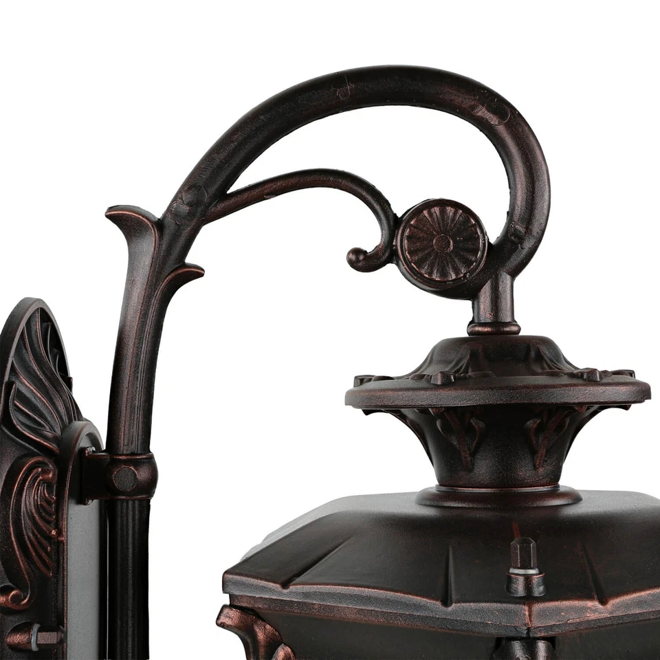 Außen Wandlampe Antik Bronze E27 regenfest 40cm Rustikal Weg Beleuchtung Balkon - Bild 4 von 4