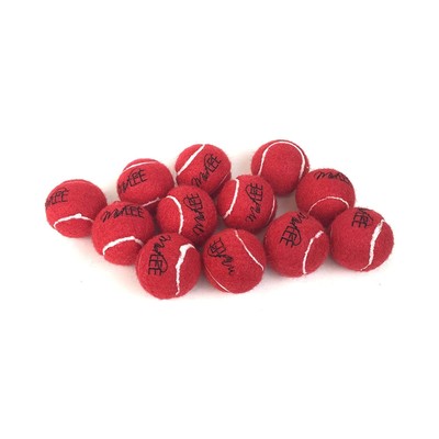 Midlee Mini Dog Tennis Balls, Red, 1.5'' 12-Pack
