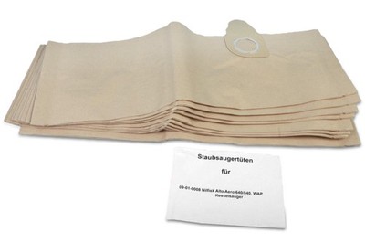 10 Staubsaugerbeutel passend für Nilfisk WAP Alto Aero 640 / 840 made in Germany