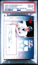 Max Scherzer Rookie Cards Checklist and Autographed Memorabilia Guide 13