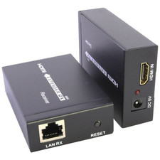 HDMI Extender up to 200Ft over Cat5 Cat6 Ethernet LAN Cable 60M 1080P