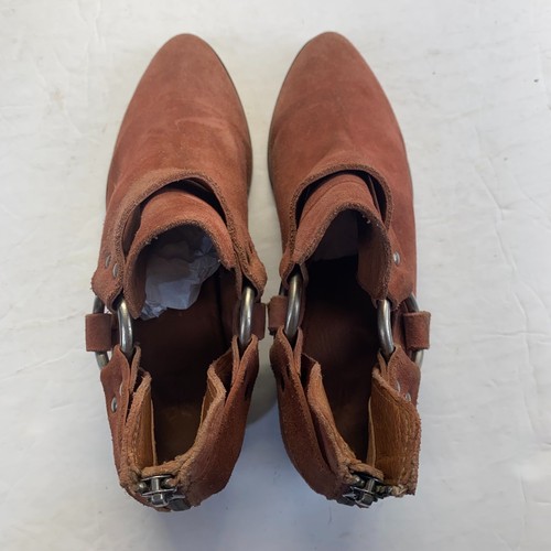 Frye Rusty Brown Women's Ray Harness Back Zip Ankle Boot US Size 8M Booties - Bild 3 von 13