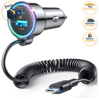 ZigarettenanzüNder USB C Adapter 90W Dual Chip Kfz LadegeräT Auto ZubehöR