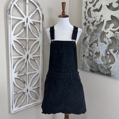 silk mini black dress Katya Striped Mini Pinafore Dress  Disturbia
