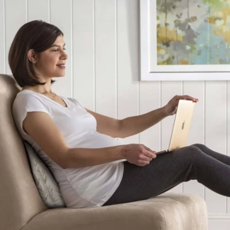 Almohada de apoyo para embarazo Boppy - cuña topo pastizal Foto 4 de 4