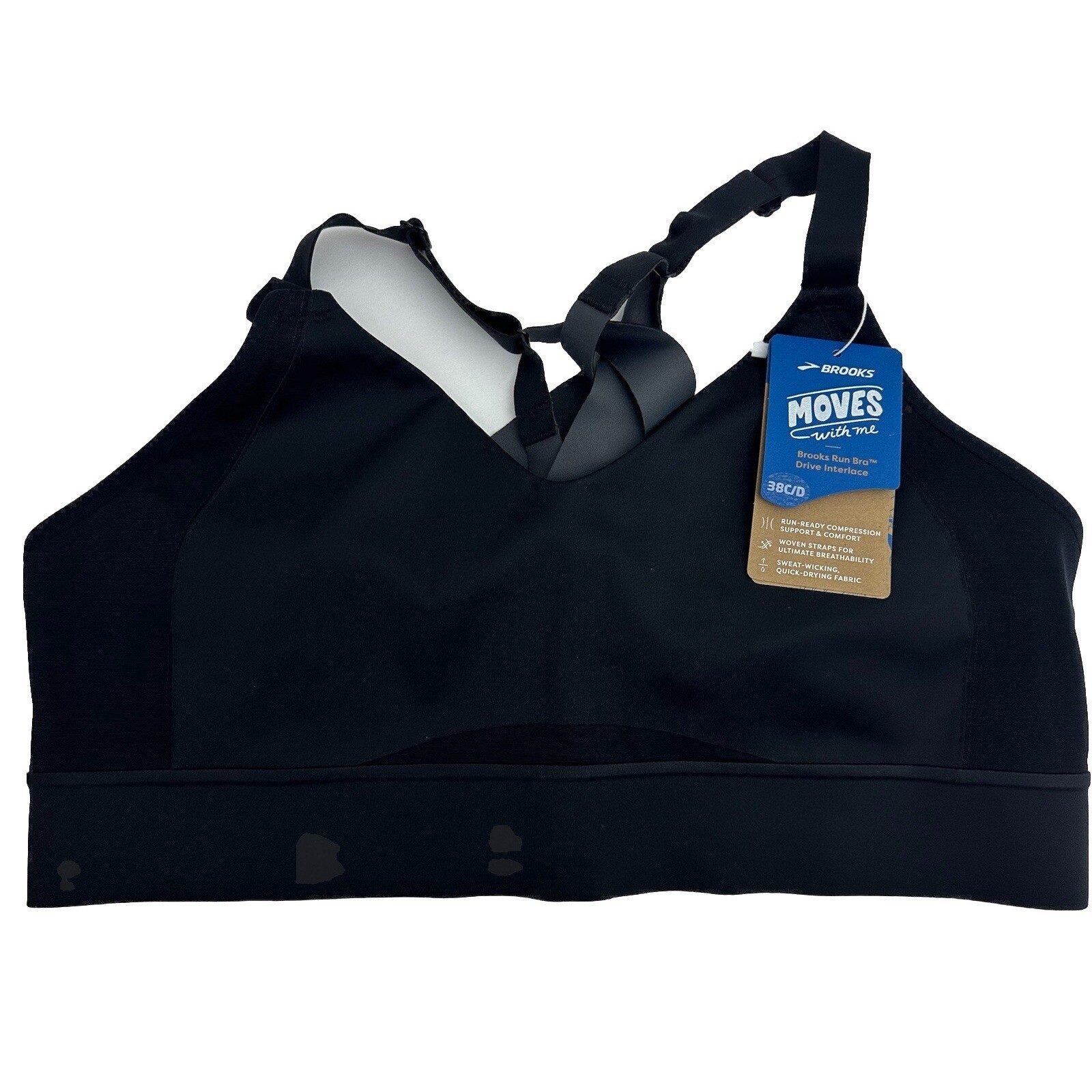 Brooks Women's Interlace Sports Bra High Impact Running Size 38C/D New thumbnail 3