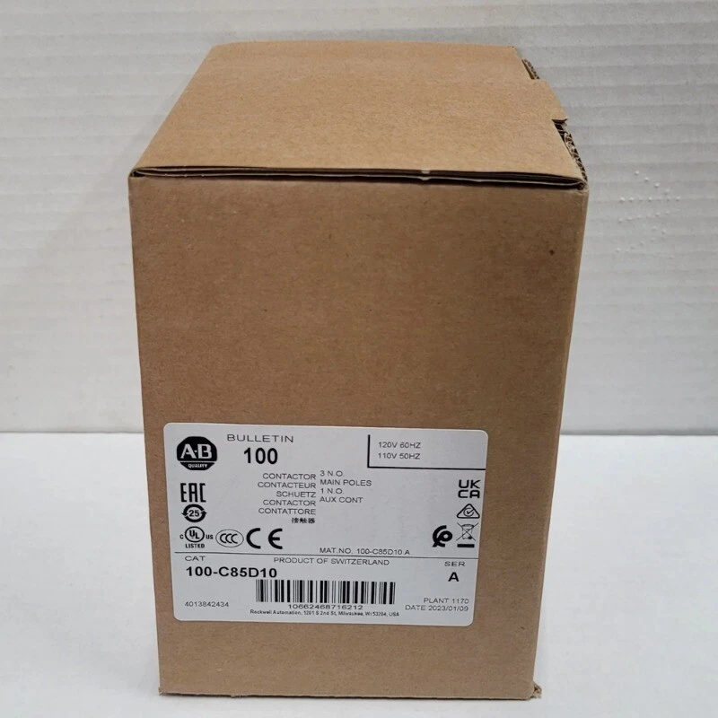 AB 100C85D10 Allen Bradley 100-C85D10 3P 85A 120V Contactor A US Free Tax - thumbnail 3