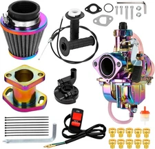 FVRITO VM22 Carburetor Carb Throttle Cable Jet Kit for Predator New-Rainbow 