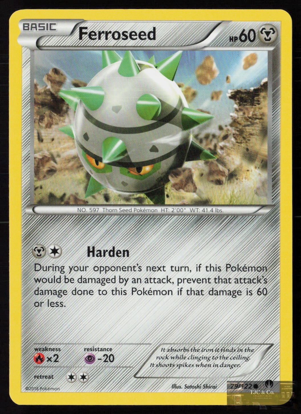 Ferroseed 79/122 C BREAKpoint Pokemon NM/M