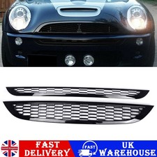 2PCS Front Upper And Lower Grille For Mini One & Cooper S R50 R52 R53 2001-2006