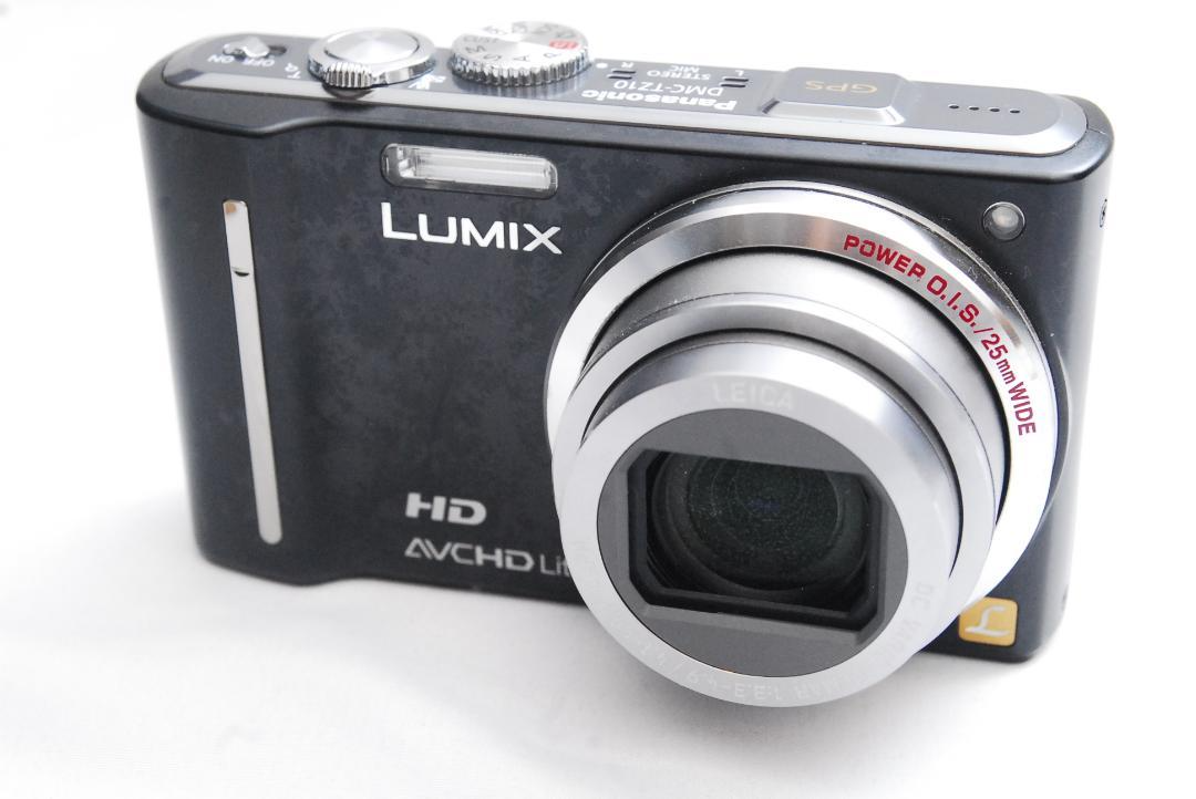 Used]Panasonic LUMIX DMC-TZ10 Compact Digital Camera Black tested
