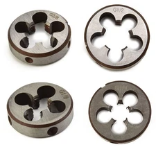 Round Die High Quality Round Silver Tear Resistant 1/4 Thread 3/8 1/2 Dies