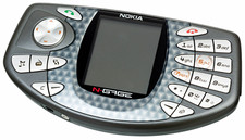 Nokia N-Gage Silver/Grey Bar Phone Orange GSM 1800 2G Bluetooth Charger