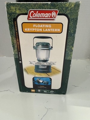 Coleman Floating Krypton Lantern Silver Metallic Finish Floats In Water NIOB