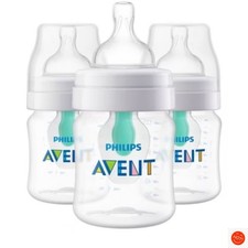 Philips Avent 3pk Anti-Colic Baby Bottle with AirFree Vent - Clear - 4oz