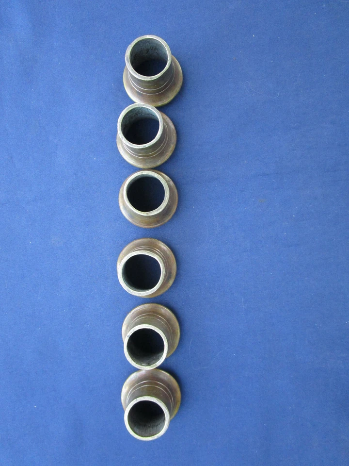 6 sabots ronds laiton pieds table meuble Dia. intérieur au plus grand 2,9 cm  - Photo 4/4