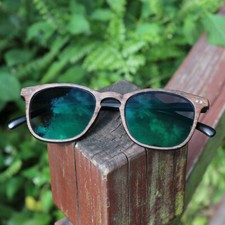 Myopia glasses transition photochromic retro wood grain sunglasses for Distance