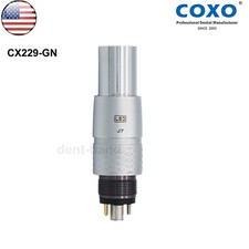US Dental 6Holes Fiber Optic Led Coupler High Speed Handpiece CX229-GN fit COXO