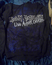 IRON MAIDEN Live After Death Pullover Hoodie Eddie Size S Small