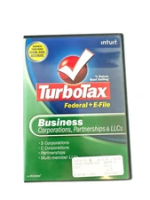 TURBOTAX 2008 BUSINESS PARTNERSHIPS, CORPORATIONS & LLCs For Windows