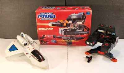 VINTAGE 1986 CAPTAIN POWER JET XT-7 AND INTERLOCKER UNTESTED AS IS FOR ...