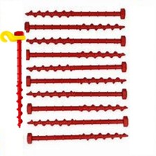 10 x ZELTHERINGE-WURMI STANDARD  18 cm+Hakenclips - aut. Vertrieb Holly Produkte