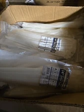Lot of 2900 Kable Kontrol 14" Natural Nylon 6/6 Cable Ties 7271
