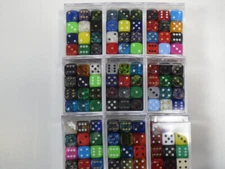 NEW Dice Cube Set of 36 D6 (12mm) - Mix Colors