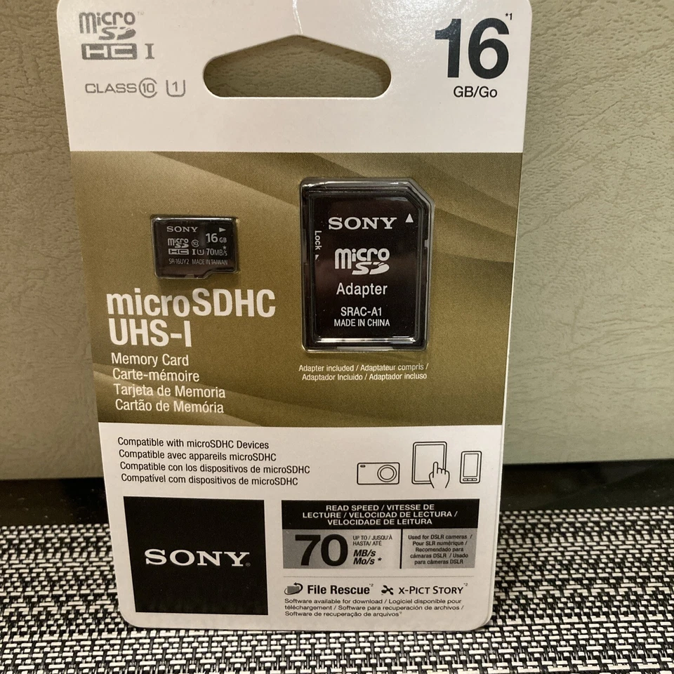 SONY MICRO SDHC UHS-1 MEMORY CARD NIP, 16GB 🔥🔥🔥 - Image 2 of 4